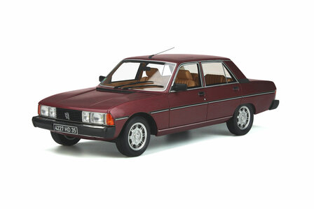 Otto Mobile 1:18 Peugeot 604 GTI Red 1983. Levering 09-2026