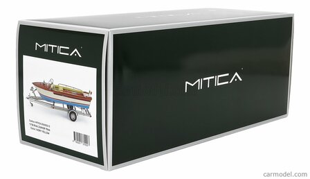 Mitica 1:18 Riva Junior 1966 - Motorboot met trailer - Ivory yellow