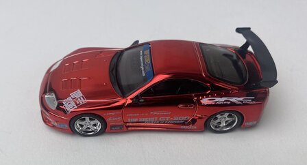 Mini GT 1:64 Toyota Supra (A80) Top Secret GT-300 Top Secret Red Chrome LHD