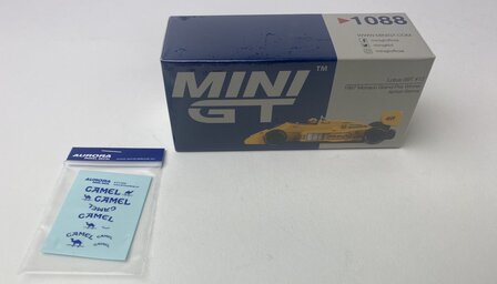 Mini GT 1:64 Lotus 99T, No 12 Ayrton Senna 1987 Monaco Grand Prix Winner