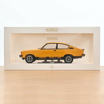 Norev 1:18 Opel Kadett Rallye 2.0 E 1977 Brilliant Ochre. Re-stock week 31/32