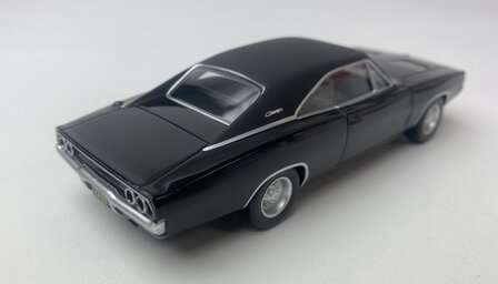 Norev 1:43 Dodge Charger 1968 Black - Jet car in windowbox