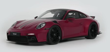 GT Spirit 1:18 Techart ( Porsche ) GT3 Touring Rubystone red 2025. Levering 09-2026