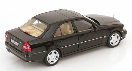 Norev 1:18 Mercedes Benz C36 AMG 1993 Obsidian Black metallic met 6 openingen