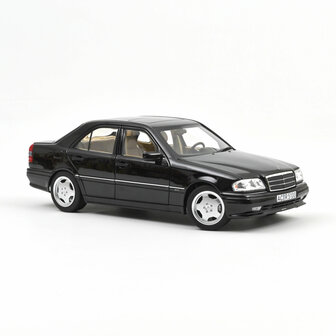 Norev 1:18 Mercedes Benz C36 AMG 1993 Obsidian Black metallic met 6 openingen