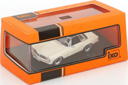 IXO 1:43 Mercedes Benz 230 SL (W113) hard top, licht beige met zwart