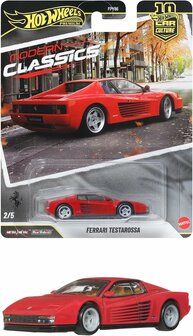 Hotwheels 1:64 Ferrari Testa Rossa 1984 rood - Car Culture Modern Classics  2/5