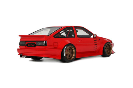 Otto Project Car 1:18 Toyota AE86 Sprinter Trueno Widebody Ferrari Rosso Corsa 1986