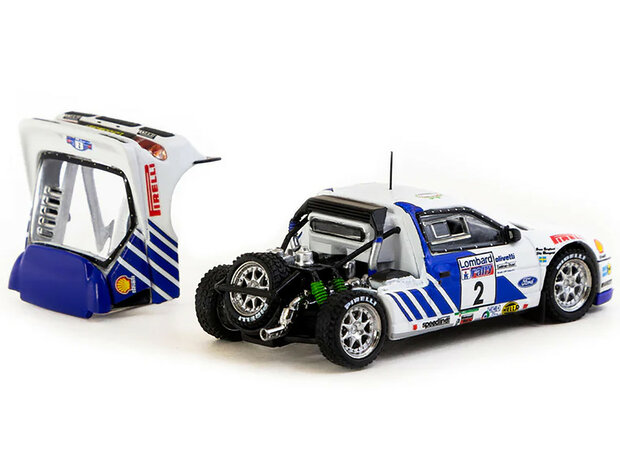 Tarmac 1:64 Ford RS200 No 2 Stig Blomqvist - Bruno Berglund "Lombard RAC Rally" (1986) "Hobby64+"