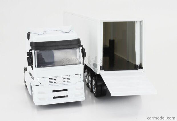 NewRay 1:43 Mercedes Benz Actros 1857 met oplegger wit 1998