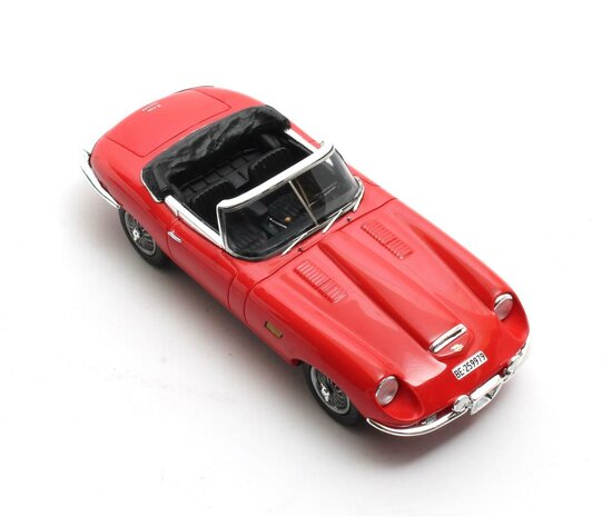 Matrix 1:43 Jaguar E-type Roadster Italsuisse/Frua rood open 1964