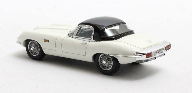 Matrix 1:43 Jaguar E-type Roadster Italsuisse/Frua wit gesloten 1964