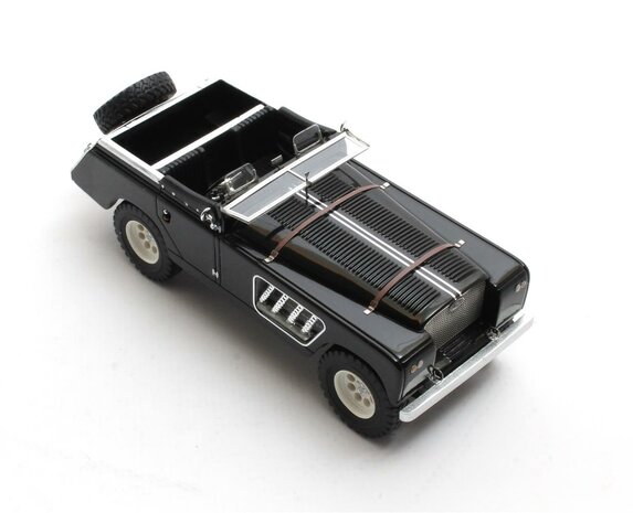 Matrix 1:43 Landrover 109 Bell Aurens longnose open zwart