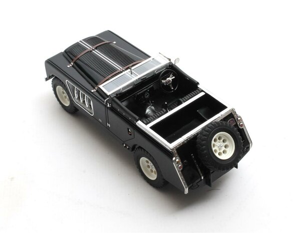 Matrix 1:43 Landrover 109 Bell Aurens longnose open zwart