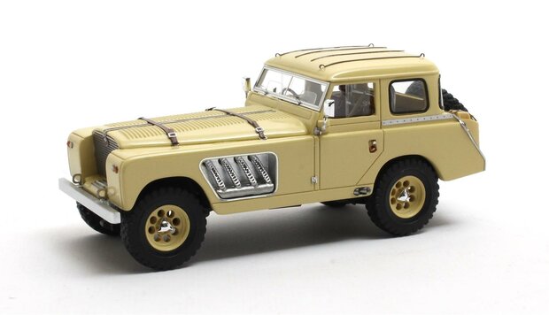 Matrix 1:43 Landrover 109 Bell Aurens longnose gesloten geel