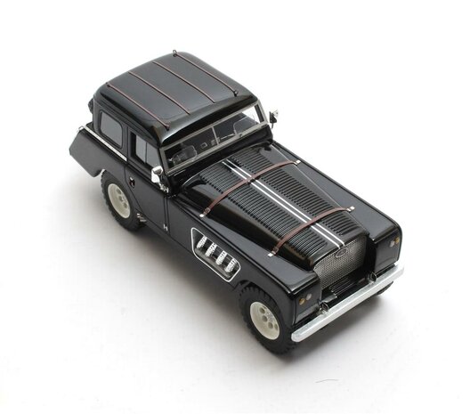 Matrix 1:43 Landrover 109 Bell Aurens longnose gesloten zwart
