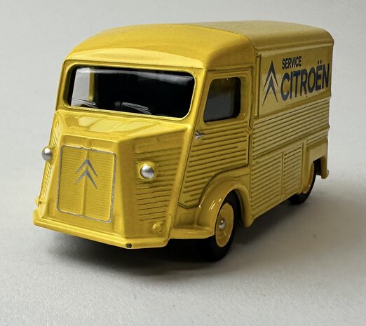 Norev 3 inch Citroen Type H 1970 geel "Service Citroen" 1:58