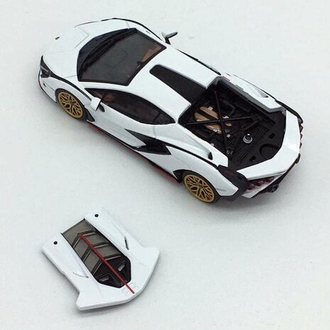 Hung Hing Collectible 1:64 Lamborghini Sian FKP 37 *Super Car Collection*, white
