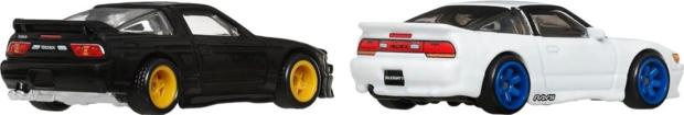 Hotwheels 1:64  Set 2 Nissan -  Nissan 180SX Type X 1996 & Nissan SilEighty. HotWheels Premium Car Culture