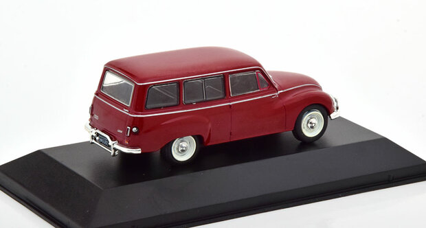 Atlas 1:43 Auto Union 1000S, bordeaux 1962 in blisterverpakking