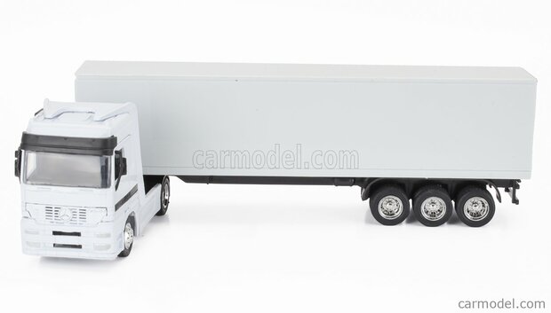 NewRay 1:43 Mercedes Benz Actros 1857 met oplegger wit 1998