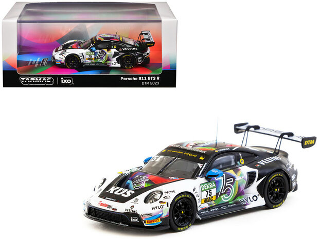 Tarmac 1:64 Porsche 911 GT3 R no 75 Laurin Heinrich "KUS Team Bernhard" "Deutsche Tourenwagen Masters" (2023) "Hobby64" 