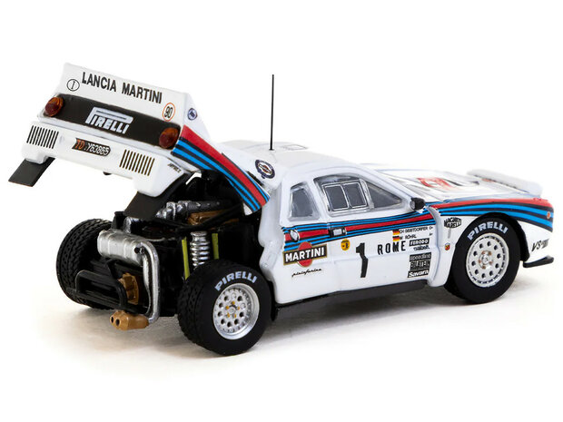 Tarmac 1:64 Lancia 037 Rally no 1 Walter Rohrl - Christian Geistdorfer "Martini Racing" Winner "Rallye Monte-Carlo" (1983) "Hobby64+"