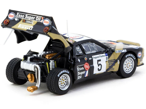 Tarmac 1:64 Lancia 037 Rally no 5 Fabrizio Tabaton - Luciano Tedeschini Winner "Rally Catalunya" (1985) "Hobby64+"