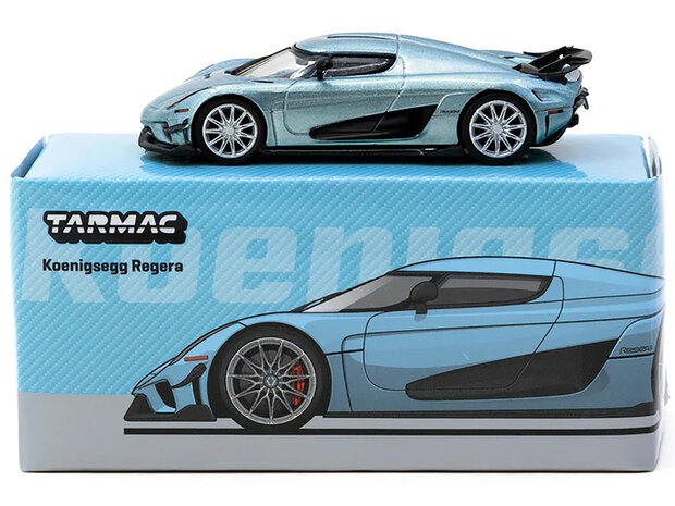 Tarmac 1:64 Koenigsegg Regera Light Blue Metallic "Global64"