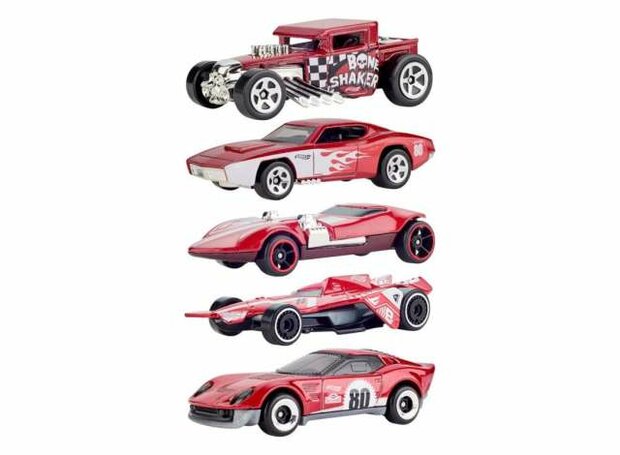 Hotwheels 1:64 Mattel's 80th Anniversary set of 5 2025 set 5x autos