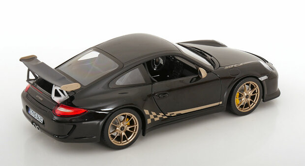 Norev 1:18 Porsche 911 (997 II) GT3 RS 2009 zwart goud