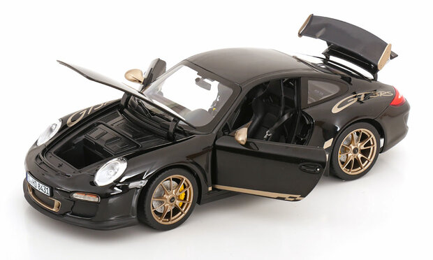 Norev 1:18 Porsche 911 (997 II) GT3 RS 2009 zwart goud
