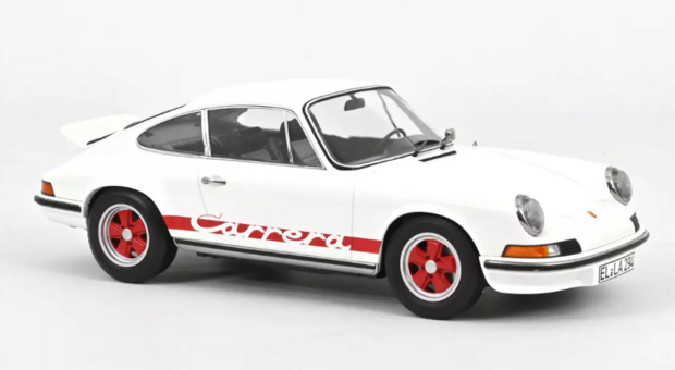 Norev 1:12 Porsche 911 Carrera RS 2.7 1973 Grand-Prix-White/Red. Verwacht 09-2025