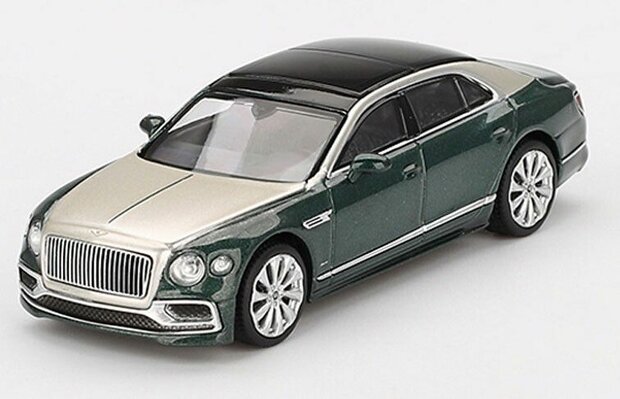 Mini GT 1:64 Bentley Flying Spur white sand verdant LHD