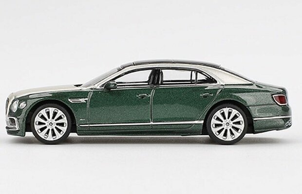 Mini GT 1:64 Bentley Flying Spur white sand verdant LHD