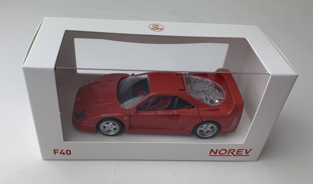 Norev 1:43 Ferrari F40 Red - Norev Jet-car 