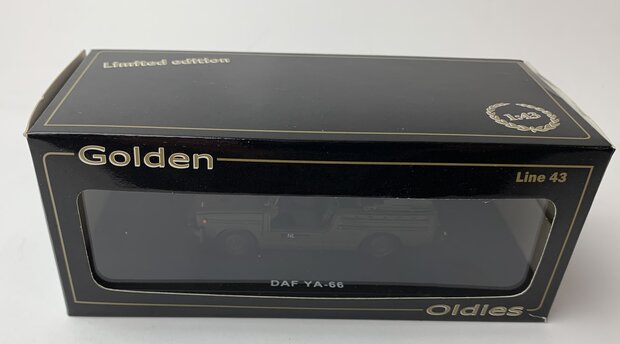 Golden Oldies 1:43 Daf YA-66 open legergroen resin model - in QSP verpakking