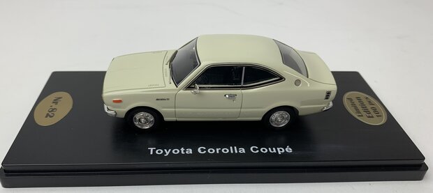 Golden Oldies 1:43 Toyota Corolla Coupe wit - resin model - Limited 100 pcs