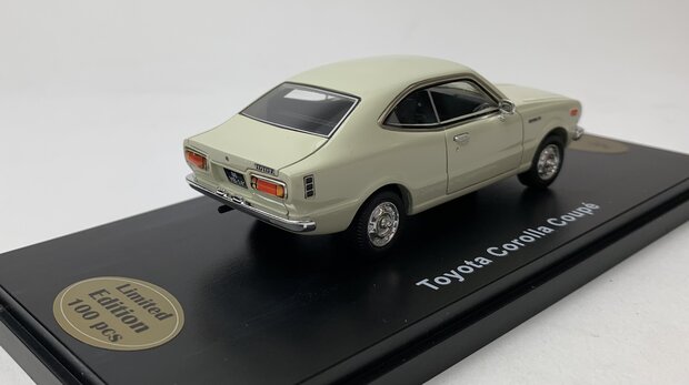 Golden Oldies 1:43 Toyota Corolla Coupe wit - resin model - Limited 100 pcs
