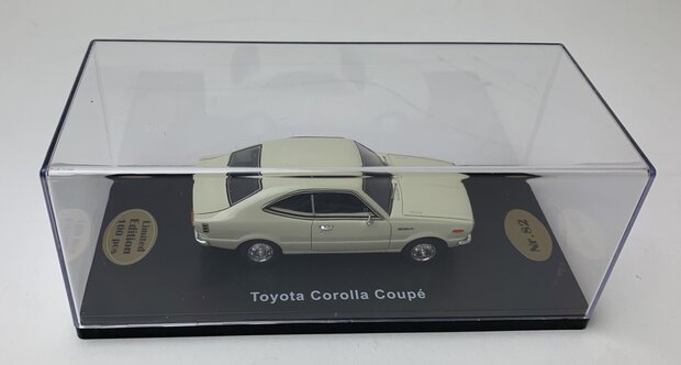 Golden Oldies 1:43 Toyota Corolla Coupe wit - resin model - Limited 100 pcs