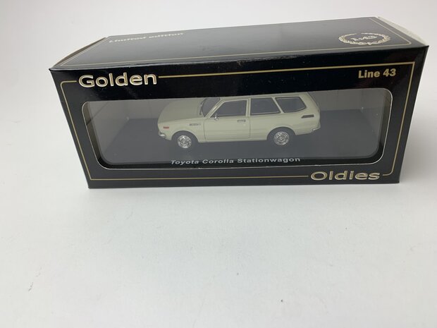 Golden Oldies 1:43 Toyota Corolla Stationwagon wit  - resin model - Limited 100 pcs