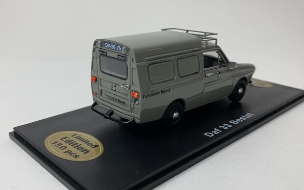 Golden Oldies 1:43 Daf 33 besteld PTT Technische Dienst grijs - resin model - Limited 150 pcs