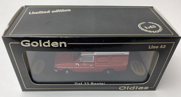 Golden Oldies 1:43 Daf 33 besteld PTT Posterijen rood - resin model - Limited 150 pcs