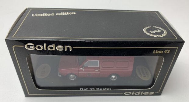 Golden Oldies 1:43 Daf 33 besteld Brandweer rood - resin model - Limited 150 pcs