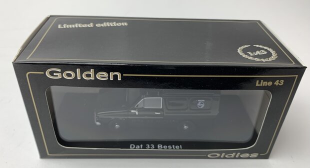 Golden Oldies 1:43 Daf 33 besteld Philips zwart - resin model - Limited