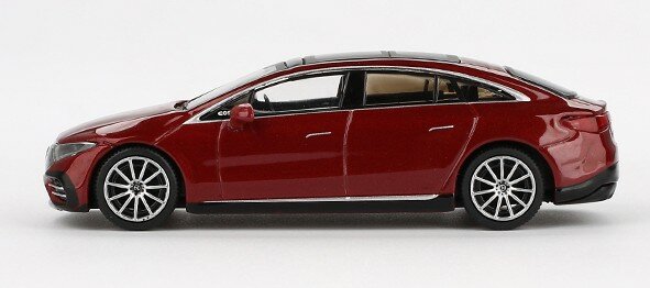 Mini GT 1:64 Mercedes Benz EQS 580 4MATIC Red Metallic lhd