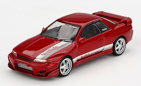 Mini GT 1:64 Nissan Skyline GT-R (R32) VeilSide Combat C-I Gem Red rhd