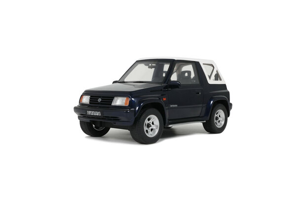 Otto Mobile 1:18 Suzuki Vitara Cabrio JLX Deep Blue Pearl Metallic 1994. Levering 09-2025