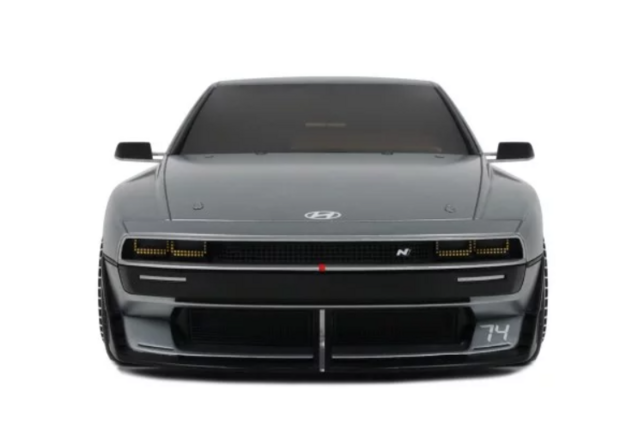 Otto Mobile 1:18 Hyundai N Vision 74 Matte Aluminium 2022. Levering 10-2025