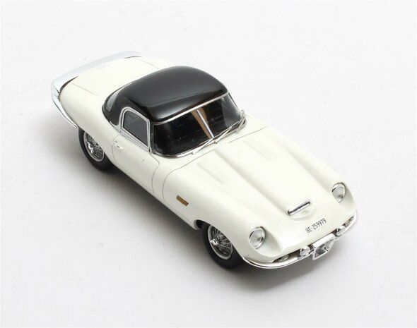 Matrix 1:43 Jaguar E-type Roadster Italsuisse/Frua wit gesloten 1964